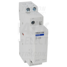 TRACON Installációs kontaktor 230V AC, 50Hz, 1 Mod, 2×NO AC1/AC7a, 25A villanyszerelés