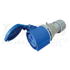 TRACON Ipari csatlakozóaljzat, külső tömítőszelencével 32A, 230V, 2P+E, 6h, IP44 villanyszerelés