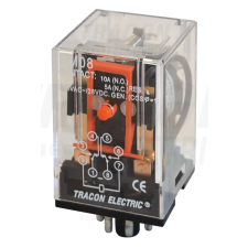 TRACON Ipari relé 12V AC / 2×CO, (3A, 230V AC / 28V DC) villanyszerelés