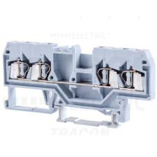 TRACON Ipari sorozatkapocs, rugós, sínre, szürke 4 mm2/4 vezeték villanyszerelés