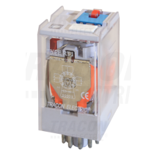 TRACON Ipari teljesítmény relé12V AC / 3×CO (10A, 230V AC / 28V DC) villanyszerelés