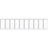 TRACON J5 Jelölőlapka TSKA, TSKB sorozatkapocshoz, (10 modul), W=5mm TSKA2,5..,