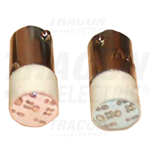 TRACON Jelzőizzó, kék, LED 110-230V, Ba9s villanyszerelés