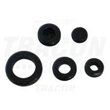 TRACON Kábelbevezető, zárt, gumiB=10mm, C=6,4mm villanyszerelés