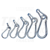 TRACON Karabiner, rugós, acéld=11mm, 2500N