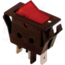 TRACON Készülékkapcsoló, BE-KI, piros-világító16(6)A, 250V AC villanyszerelés