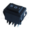 TRACON Készülékkapcsoló, váltó, fekete, nyomókapcs., I-0-II felirat 16(6)A, 250V AC