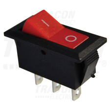 TRACON Készülékkapcsoló, váltó, piros (0-I felirat) 16(6)A, 250V AC villanyszerelés