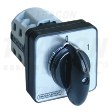 TRACON Kézikapcsoló, BE-KI400V, 50Hz, 63A, 3P, 18,5kW, 64×64mm, 60° villanyszerelés