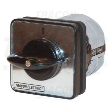 TRACON Kézikapcsoló, BE-KI 400V, 50Hz, 125A, 4P, 30kW, 88×88mm, 90° villanyszerelés
