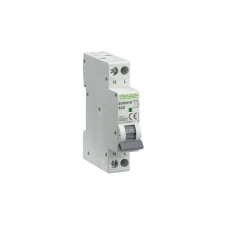 TRACON Kismegszakító, 1+N pólus, B karakterisztika  20A, B, 1P+N, 10kA villanyszerelés