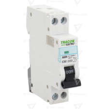 TRACON Kismegszakító, 1+N pólus, C karakterisztika  1+N, C3, 6kA villanyszerelés