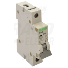 TRACON Kismegszakító, 1 pólus, B karakterisztika1A, B, 1P, 6kA villanyszerelés