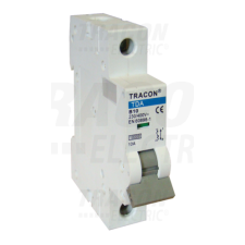 TRACON Kismegszakító, 1 pólus, B karakterisztika6A, B, 1P, 10kA villanyszerelés