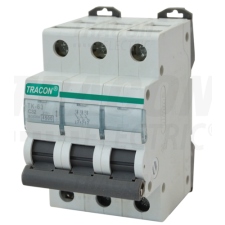 TRACON Kismegszakító, 3 pólus, B karakterisztika63A, 4,5 kA villanyszerelés