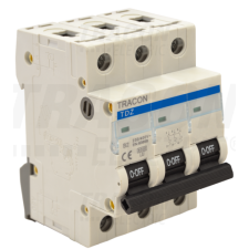 TRACON Kismegszakító, 3 pólus, C karakterisztika63A, 6kA villanyszerelés