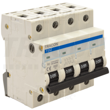 TRACON Kismegszakító, 4 pólus, B karakterisztika 13A, 6kA villanyszerelés