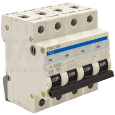 TRACON Kismegszakító, 4 pólus, C karakterisztika50A, 6kA villanyszerelés