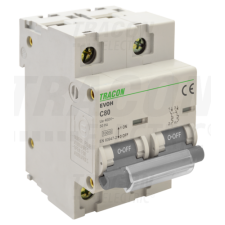 TRACON Kismegszakító, nagyáramú, 2 pólus, C karakterisztika125A, 2P,10kA villanyszerelés
