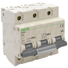 TRACON Kismegszakító, nagyáramú, 3 pólus, C karakterisztika80A, 3P,10kA villanyszerelés