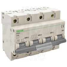 TRACON Kismegszakító, nagyáramú, 4 pólus, C karakterisztika125A, 4P,10kA villanyszerelés