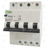 TRACON Kombinált védőkapcsoló, 4P, 4modul, C karakterisztika  C63A, 30 mA, 10kA, A
