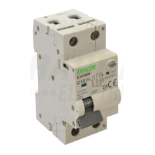 TRACON Kombinált védőkapcsoló elektromechanikus, 2P, 2 modul, B63 villanyszerelés