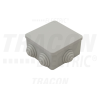 TRACON Kötődoboz, falon kívüli 80×80×40,IP44