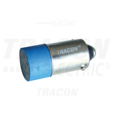 TRACON LED-es jelzőizzó, kék400V AC, Ba9s villanyszerelés