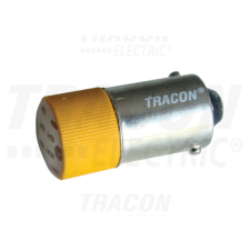 TRACON LED-es jelzőizzó, sárga400V AC, Ba9s villanyszerelés