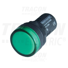 TRACON LED-es jelzőlámpa, zöld 24V AC/DC, d=22mm villanyszerelés