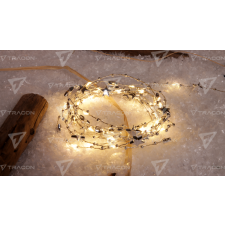 TRACON LED karácsonyi lánc,csillag,elemes Timer 6+18h,30LED, 3000K, 3xAA karácsonyfa izzósor