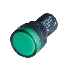 TRACON LJL22-GF LED-es jelzőlámpa, zöld 400V AC, d=22mm világítás