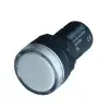 TRACON LJL22-WA LED-es jelzőlámpa, fehér 12V AC/DC, d=22mm
