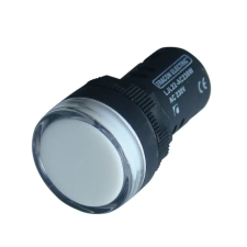 TRACON LJL22-WA LED-es jelzőlámpa, fehér 12V AC/DC, d=22mm világítás
