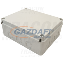 TRACON MED25209 Elektronikai doboz, világos szürke, teli fedéllel 250×200×90, IP67 villanyszerelés
