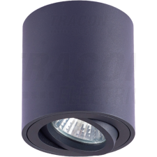TRACON Mennyezeti spot lámpatest, hengeres, dönthető, fekete100-240VAC, 50Hz, 1xGU10, max.35W világítás