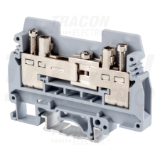 TRACON Mérő ipari sorozatkapocs, csavaros, sínre, szürke0,5-6mm2, 400VAC, 57A villanyszerelés