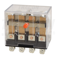 TRACON Miniatűr teljesítmény relé12V DC / 4×CO (10A, 230V AC / 28V DC) villanyszerelés