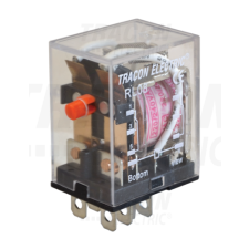 TRACON Miniatűr teljesítmény relé24V DC / 2×CO (10A, 230V AC / 28V DC) villanyszerelés