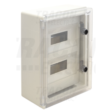 TRACON Műanyag elosztószekrény maszkos átlátszó ajtóval villanyszerelés