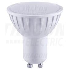 TRACON Műanyag házas SMD LED spot fényforrás 230 V, 50 Hz, GU10, 5 W, 320 lm, 6000 K, 120°, EEI=A+ izzó