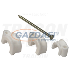 TRACON N1-20 Kábelszorító bilincs, szeggel (20db) d=6mm, PE barkácsolás, csiszolás, rögzítés