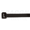 TRACON Normál kábelkötegelő 250×4.8mm, fekete