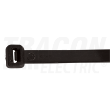 TRACON Normál kábelkötegelő, fekete260x2.5mm, D=3-73, PA6.6 villanyszerelés