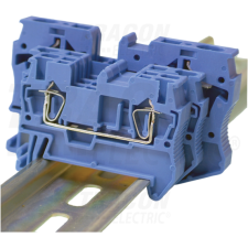 TRACON Nullavezető ipari sorozatkapocs, rugós, sínre, kék0,2-2,5mm2, 800VAC, 31A villanyszerelés