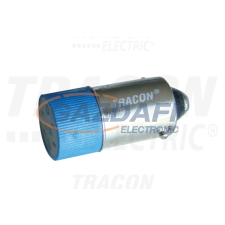 TRACON NYGL-AC400B LED-es jelzőizzó, kék 400V AC/DC, Ba9s izzó