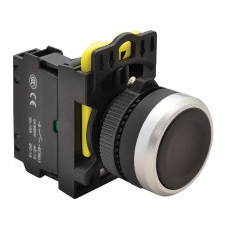 TRACON NYK3-BK Egyszerű nyomókapcsoló, fekete 1×NO, 5A/230V AC-15, IP65 villanyszerelés