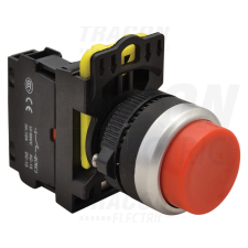 TRACON NYK3-HR Kiálló nyomókapcsoló, piros 1×NC, 5A/230V AC-15, IP42 villanyszerelés