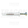 TRACON Önfeszítő tipli+csavar, szürke M6×40mm, PA6.6